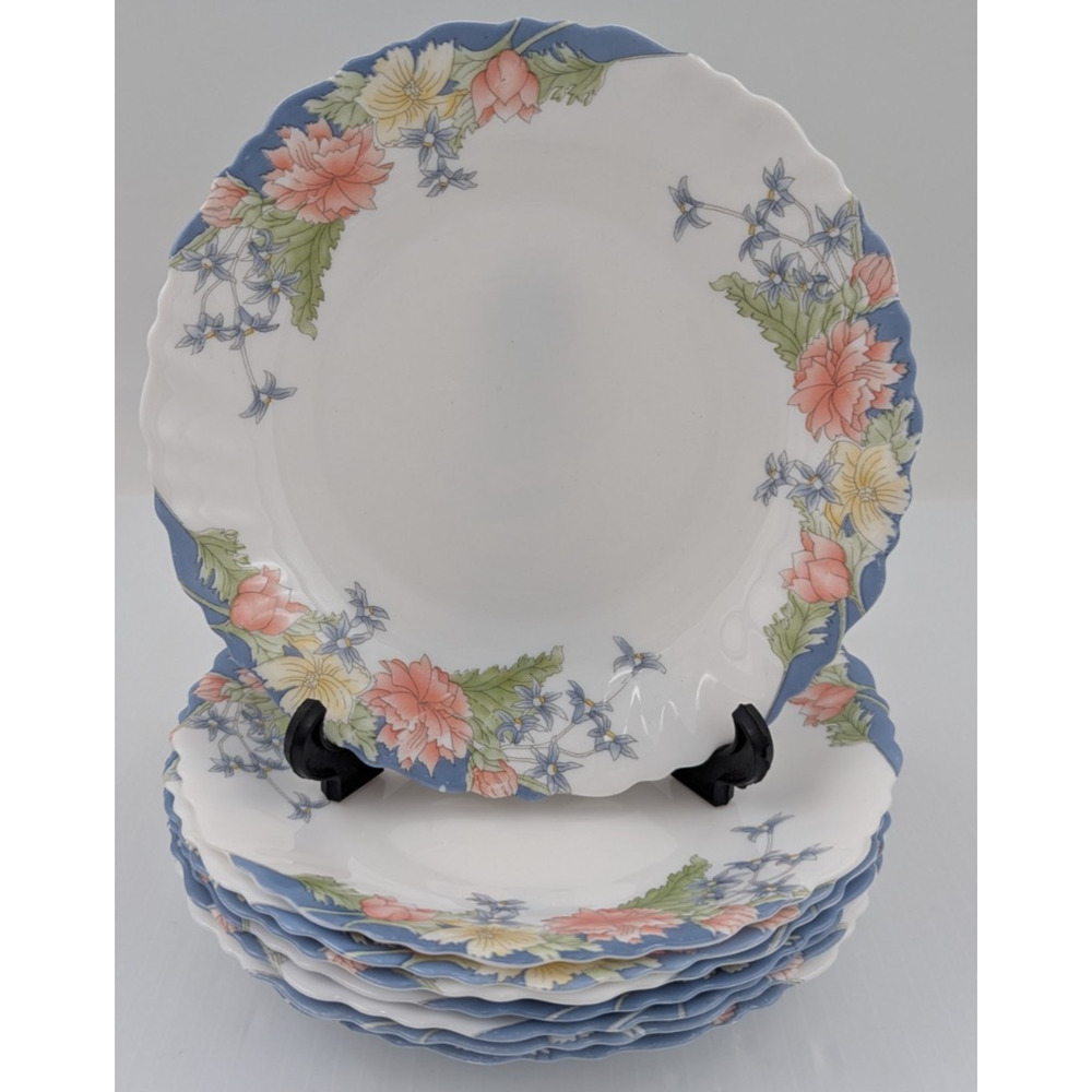 Arcopal Florine Salad Plate Set of 8 Plates 7 1/4" France